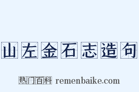 山左金石志造句是什么意思的图片